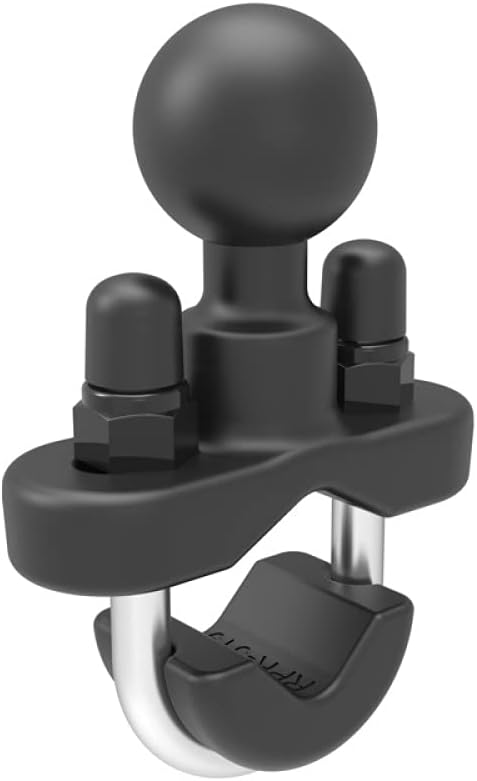 RAM Mounts Motorcycle Handlebar Mount Base with U-Bolt, B Size 1" Ball for 0.5"-1" Rails, Bike, ATV & Boat Rail Mount RAM-B-231U