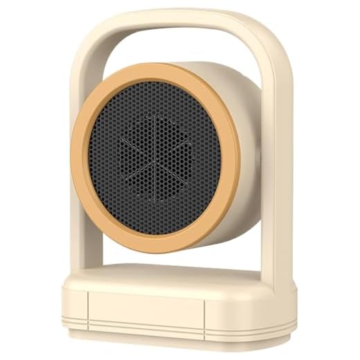 Calefacción eléctrica interior portátil, protección contra sobrecalentamiento, para oficina, casa, cuarto de baño, mini radiador de 500 W, 2 niveles de calefacción, calefacción, color blanco