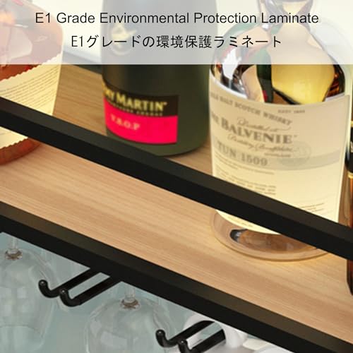 Étagère d'affichage pour bouteilles d'alcool au design épuré - 4