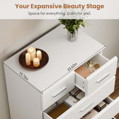 Jocoevol White 6 Drawer Dresser for Bedroom (23.62" D x 15.75" W x 43.3" H) by Jocoevol - Used condition - Image 8