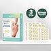 Welnove Corn Cushions for Toes - 90 Count Callus Cushions with Water-Resistant Self-Stick Adhesive, Upgraded Adhesion, Provide Cushioning and Reduce Pain from Corns Rubbing, Protects Foot and Toes