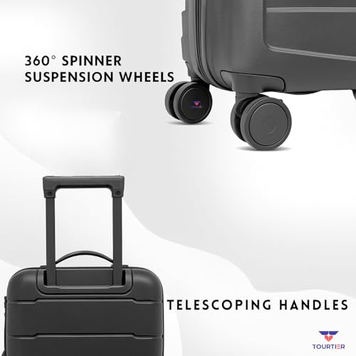 Image of 28-Inch Hard-Shell Luggage Suitcase | Lightweight 3.7 kg | 360 Spinner Wheels | 2-Way Zipper | Multi-Functional Lock | Business & Family Travel Trolley Bag (1, Dark GREY-28INCH)