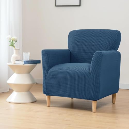Fundas para sillones de banquete: pack de 2 fundas impermeables y elásticas con brazos 5