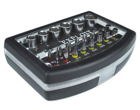 28 in 1 Set di cacciaviti di precisione multiuso per riparazione e apertura kit di riparazione per iPhone/laptop/smartphone/orologio con scatola