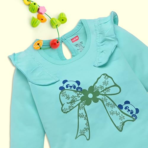 Image of LuvLap Baby Girls 100% Cotton Full Sleeve Top & Pyjama Sets, Pack Of 02