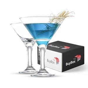 GOSOYO Kristall-Martinigläser, 2 Stück