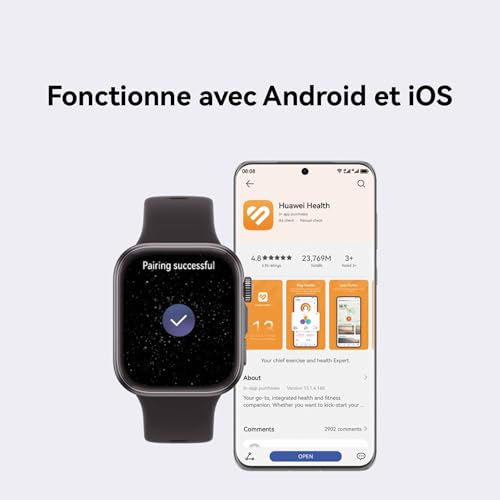 Montre connectée HUAWEI Watch FIT 4 Ultra Fine 100+ Modes dentraînement - vue 9