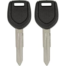 Keyless2Go Replacement for New Uncut Transponder Ignition Car Key MIT12-PT 2 Pack