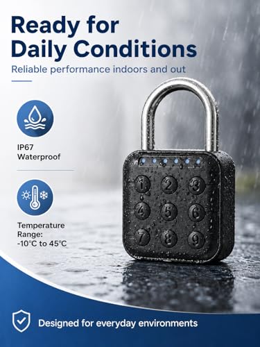 Miniatura 5 de Uadme Candado Taquilla, Candados Combinacion, Candado Maleta Viaje, Cerradura De Combinación De 6 Dígitos, Para Gimnasio, Maleta De Equipaje