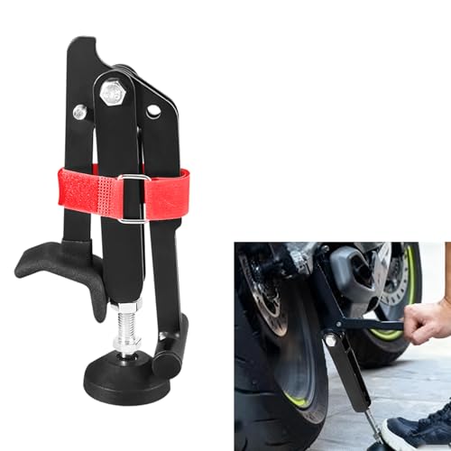 Support latéral pour moto cadre universel pliable avec sangles