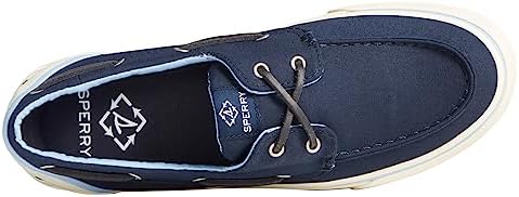 Sperry Men's Bahama II SEACYCLED Boat Shoe, Navy Twill, 9.5 | Image 4