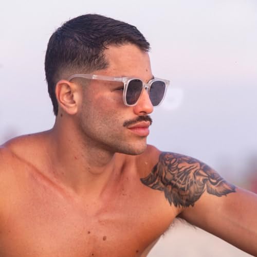 Óculos de Sol Dobrável Exclusivo Polarizado Maya Guará Cristal + Case