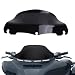 Jade Black 9" Wave Windshield Windscreen For Harley FLHT FLHTC FLHX Touring 2014-2017