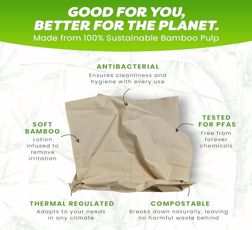 Bamboo Story Lenços faciais de bambu, loção macia, 3 camadas não branqueadas e sem produtos químicos