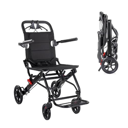 YESTOBE 車椅子 折畳み 軽量 コンパクト 介助用 車いす 折りたたみ 小型 軽量車椅子 ノーパンクタイヤ 収納可能 安全ベルトつき 背面ポケット 外出用 旅行用 飛行機持ち込み可 日本語説明書付き