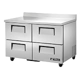 TRUE TWT-48D-4-HC 4-Drawer S/S Worktop 12 Cu Ft Refrigerator