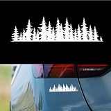 QZTYTY 7 Inch Pine Tree Forest Sticker Decal, Forest Car Decals, Auto Tree Graphic...