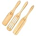Crate Collective 3-Piece Bamboo Spurtle Set (Stirring Spatula/Spoon) - 9-Inch Spurtle, 12-Inch Spurtle, and 12-Inch Slotted Spurtle