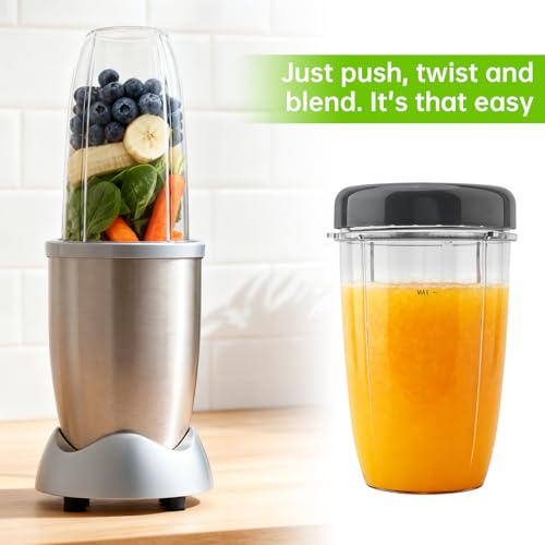 Juego 2 vasos reutilizables de 24 oz para licuadora Nutribullet miniatura 2