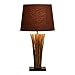 Lampada da Tavolo Lampada da tavolo rami di legno solido fatto a mano Lampada da tavolo Soggiorno Camera da letto Art Table Lamp Brown Cotone Lino lampada Ombra Bed lampada Altezza 75 cm Comodino o sc