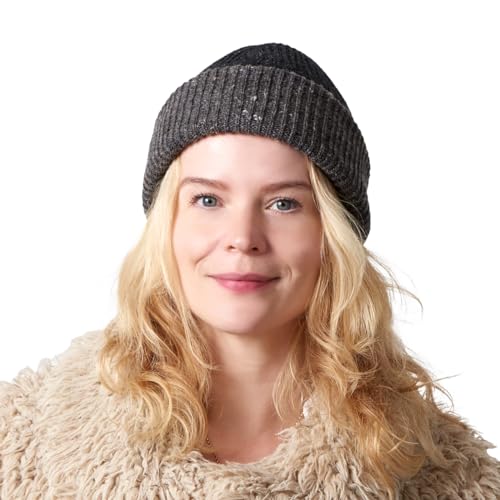 Beanie crâne unisexe doux en tricot doublé pour partager la chaleur de l'hiver