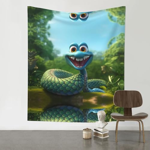 Tapisserie murale serpent BROLEO pour habiller un grand mur vide facilement
