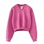 Hatant Women's Acid Wash V-Neck Hoodie - Heritage Fleece Long Sleeve Sweatshirt, Coffee, Small