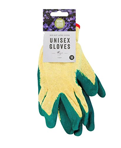 Unisex Latex Dipped Garden Gloves in Orange 1 Pair