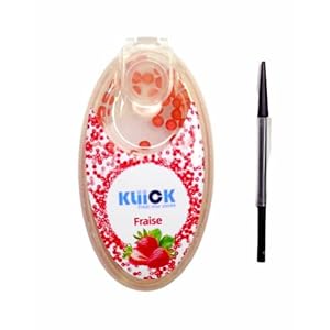 Billes Fraicheurs pour Cigarette – Boxball Kliick 100 Capsules Fraise (1)