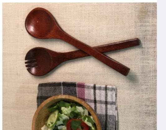 Image of Wooden Serving Spoon Natural Wood Cooking Spoon Durable Kitchen Spoon for Cooking Serving Mixing Food Eco Friendly Heat Resistant Kitchen Tool BY ARYANSH INDUSTRIES