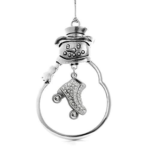 Inspired Silver - Roller Skate - Silver Christmas Ornament - Unique Charm Christmas Tree Ornament - Snowman Hanging Decoration