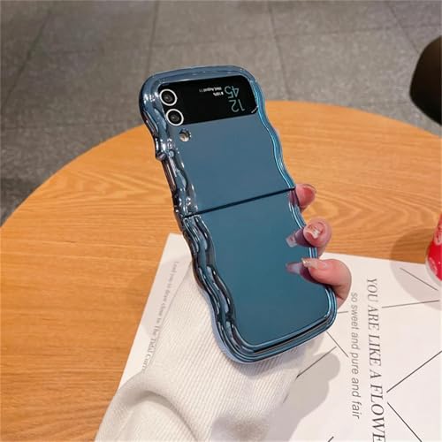 Coque Samsung Zflip4 antichoc fine avec bordure ondulée laser