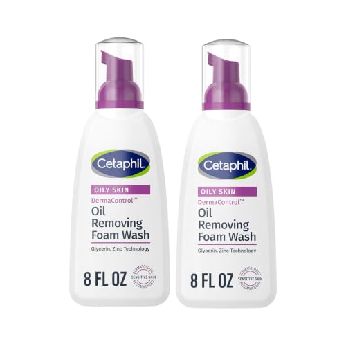 Cetaphil Pro Oil Removing Foam Wash,Foaming Facial Cleanser,Fragrance Free Formula Suitable for Sensitive Skin,8 Fluid Ounce,(Pack of 6)