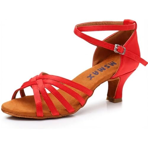 Image of MSMAX Women's Practice Ballroom Dancing Shoes Indoor Performance Latin Dance Shoes for Woman