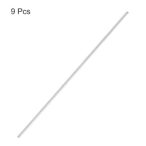 Miniatura 253 de uxcell Varilla redonda sólida de acero inoxidable 304 de 0.197 in x 5.906 in para manualidades de bricolaje - 10 piezas
