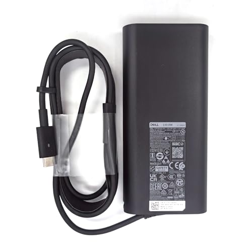 Dell Laptop Charger 130W USB C Type C AC Adapter Precision 3551 3560 3561 3570 3571 5470 5550 5560 5570 5750 5760 5770 AC Charger Black DA130PM170