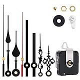 EMOON Clock Movement Mechanism with 3 Pack Clock Hands, Silent Sweep Quartz Clock Motor Kit, for Clock Repair, Custom Clock