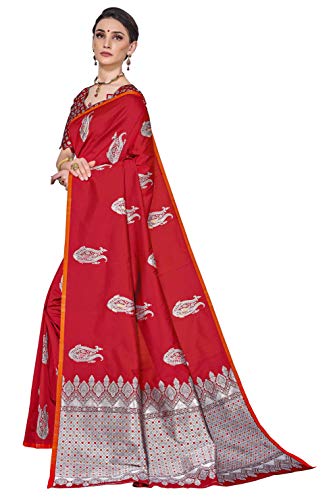 Image of Glory Sarees Women's Banarasi Silk Saree with Blouse Piece (GS Kara143 Parent)