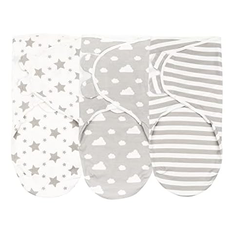 FUNUPUP Baby Swaddle 0-3 Months 100% Cotton Newborn Baby Swaddle Wrap for Boys and Girls, Pack of 3 Cover