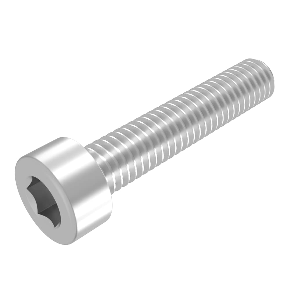 SECCARO Vite cilindrica M8 x 40 mm, acciaio inox V2A VA A2, DIN 912 / ISO 4762, esagono interno, filettatura piena, 20 pezzi