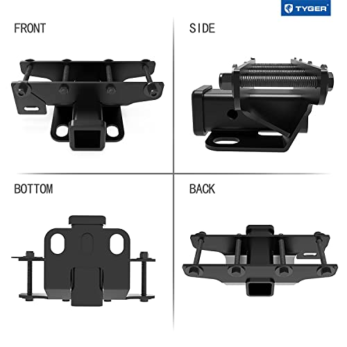 Tyger Auto Tg-Hc2J003B Hitch & Cover Kit Compatible With 2018-2023 Jeep Wrangler Jl/Jlu (Incl. 2020-23 Diesel Engine/21-23 4Xe) Factory Style 2 Inch Rear Receiver Hitch Tow Towing Trailer Hitch #TOP4