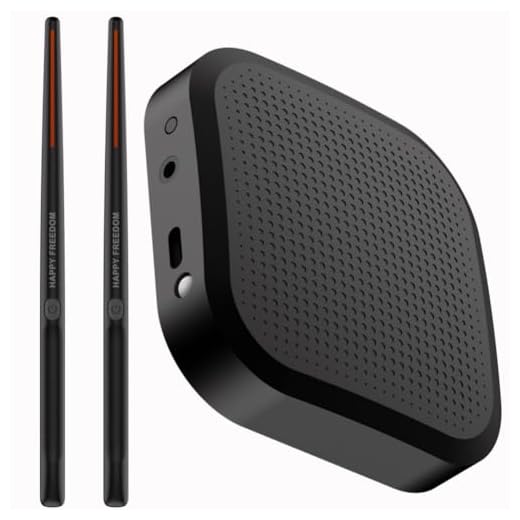 JUCHRZEY Juego de batería de aire virtual Batería de aire portátil con baquetas Baquetas de batería de aire virtual electrónicas profesionales Pedales para principiantes, niños y adultos