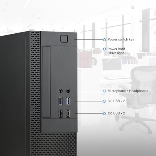 Carcasa de metal fuerte para computadora horizontal y vertical con panel de red 3