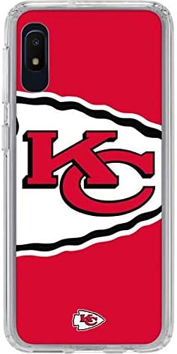 Skinit Clear Phone Case Compatible with Galaxy A10e - Officially Licensed NFL Kansas City Chiefs Large Logo Design
