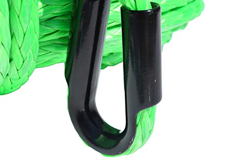 1/2inch Synthetic Winch Cable UHMWPE Winch Rope Extension UHMWPE Rope Towing Ropes (1/2"*150ft, Green)