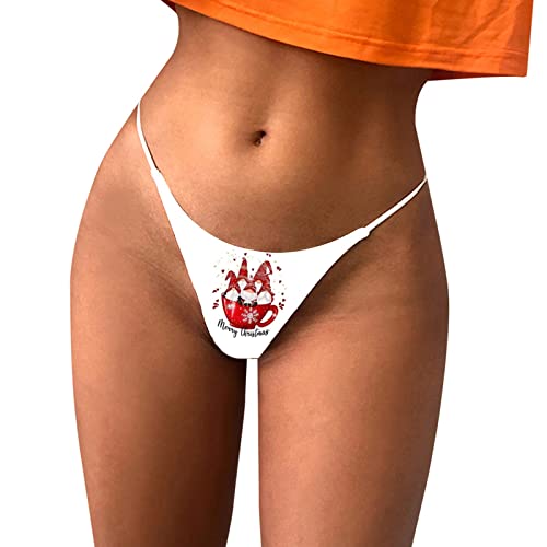 Casual Culotte Femme Drôle Drôle Culotte Underwear Doux Père Noël Sexy Chic String Renne Mignon...