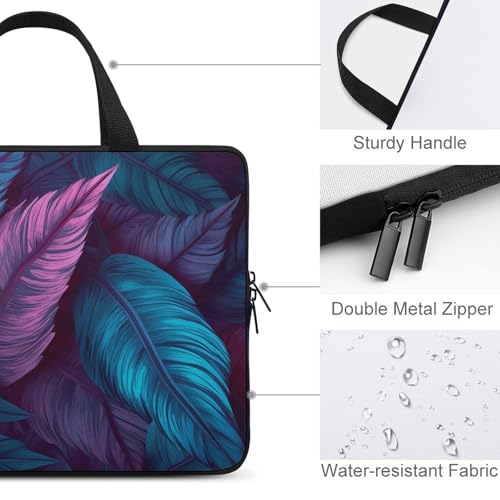 Bolso bandolera para laptop 17 pulgadas morado y azul miniatura 4
