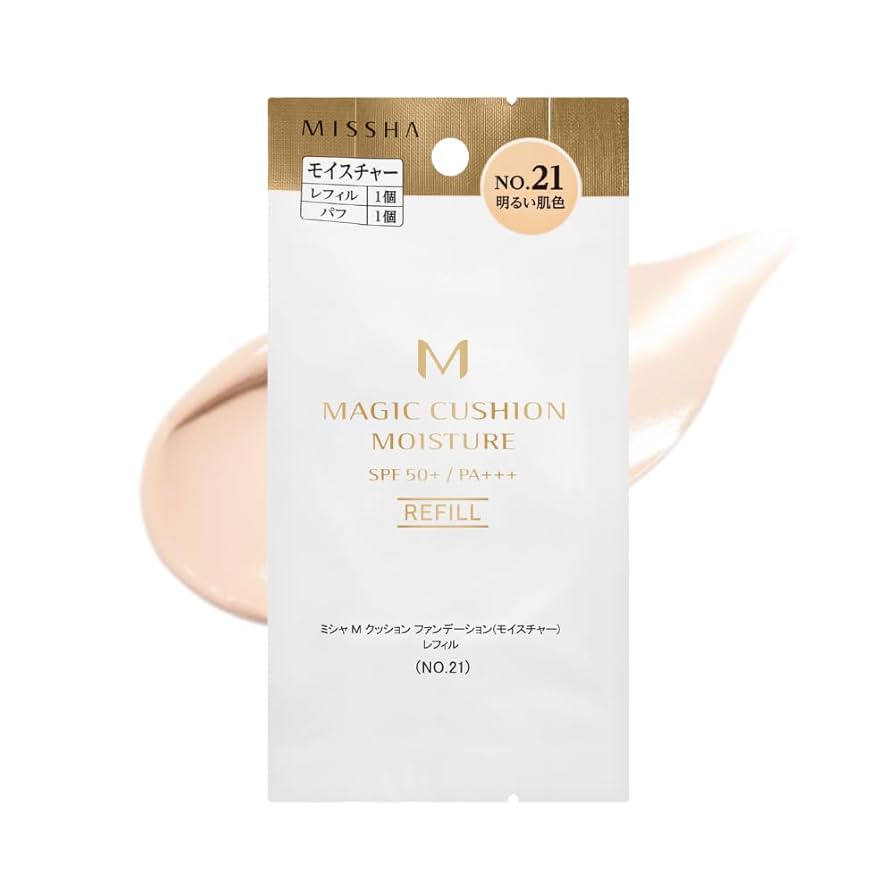 【新品】ファンデーション レフィル 21ベージュ、パーフェクトモイストローション Amazon | ミシャ M クッション ファンデーション (モイスチャー