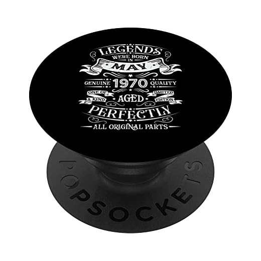 Leyendas nacieron en mayo de 1970 regalo de cumpleaños PopSockets PopGrip Intercambiable