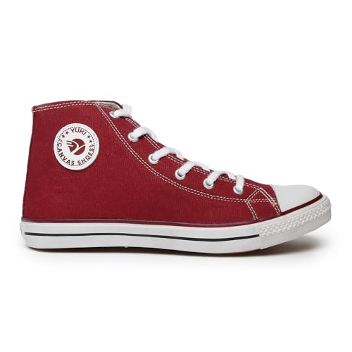 Image of YUKI Unisex Canvas Comfortable & Lightweight Sneaker for Men's and Women's | High Top Canvas Sneakers